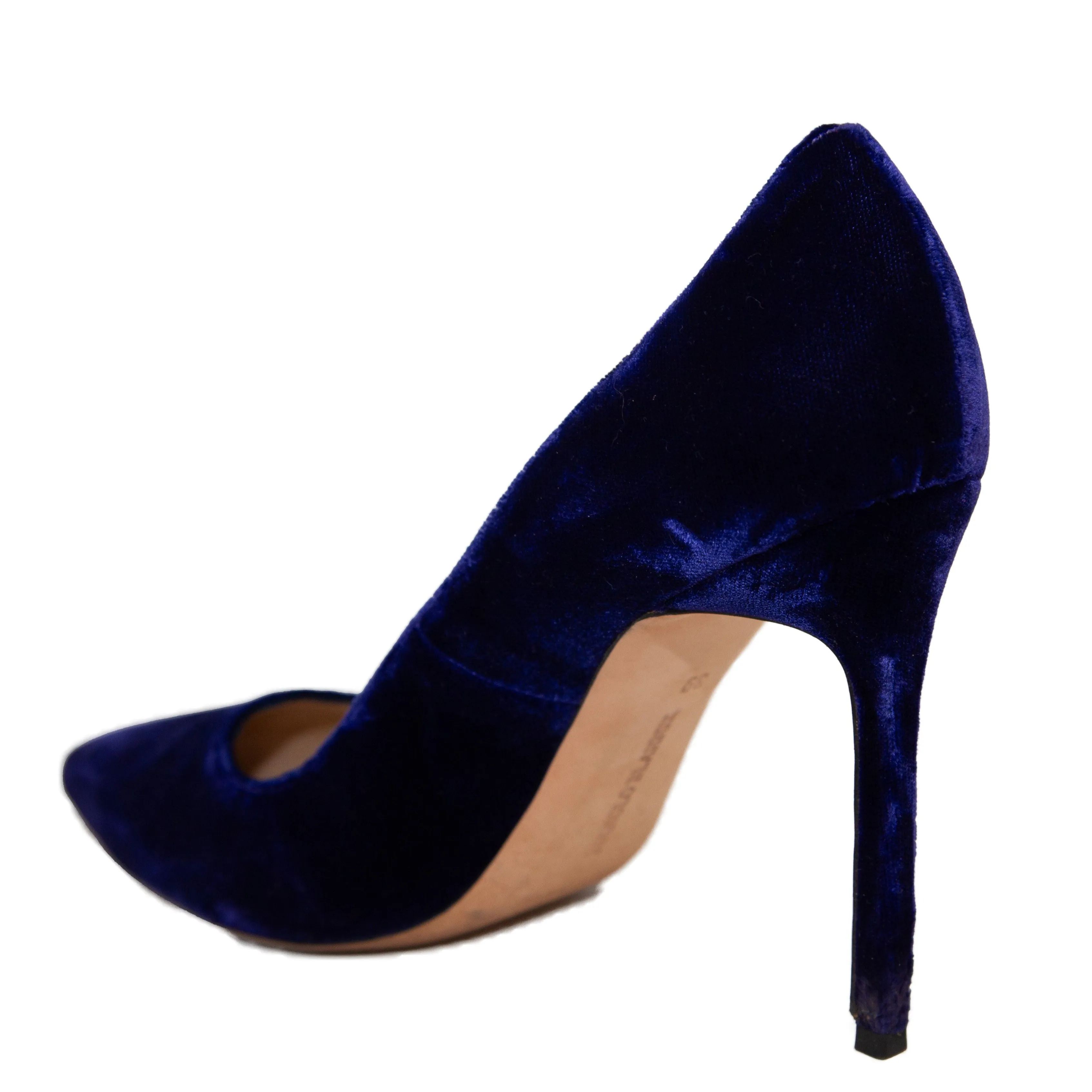 Manolo Blahnik Purple Velvet Pumps