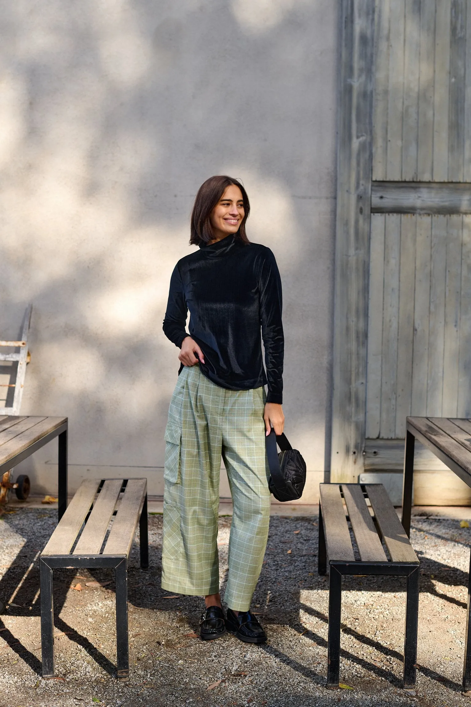 Marlowe Pant in Check