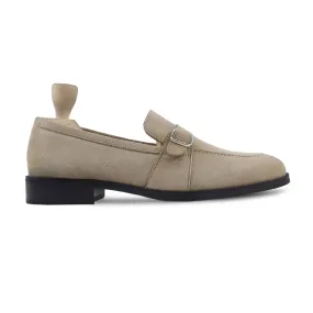 Mylie - Men's Grey Kid Suede Loafer