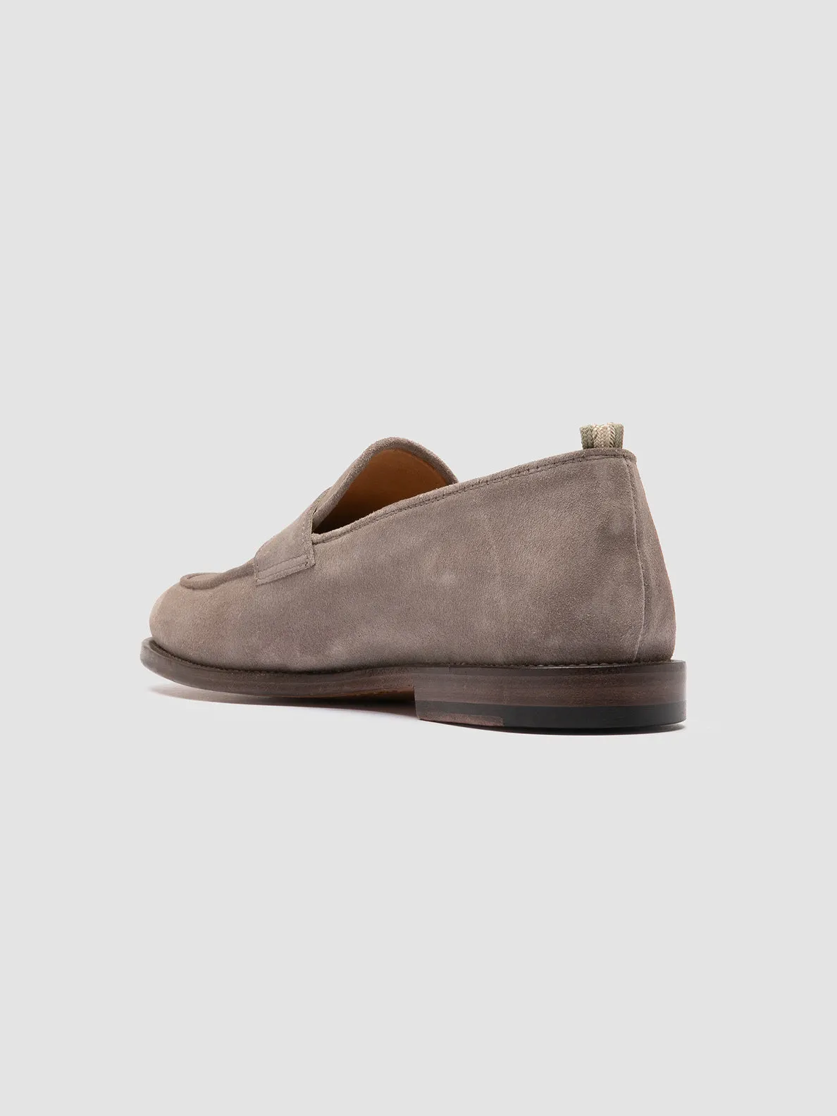 OPERA 001 - Taupe Suede Penny Loafers