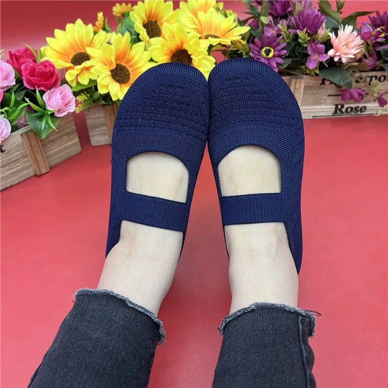 Owlkay Weaving Breathable Loafers  Comfortable Walking Casual Flats Shoes WF01