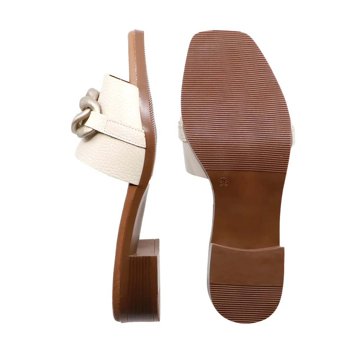 Perla Cream Extra Soft Mules