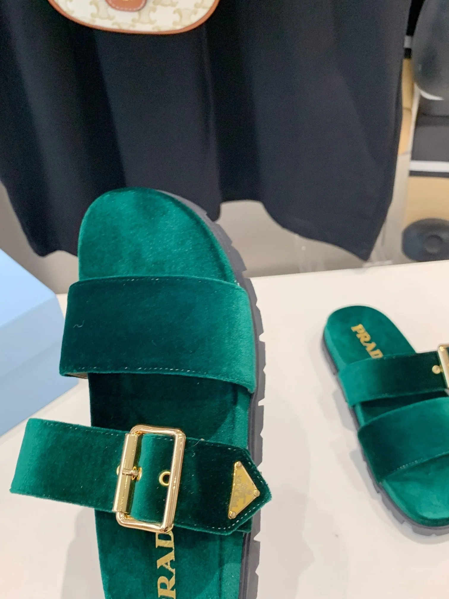 PRA SLIDES SANDALS OCEAN VELVET