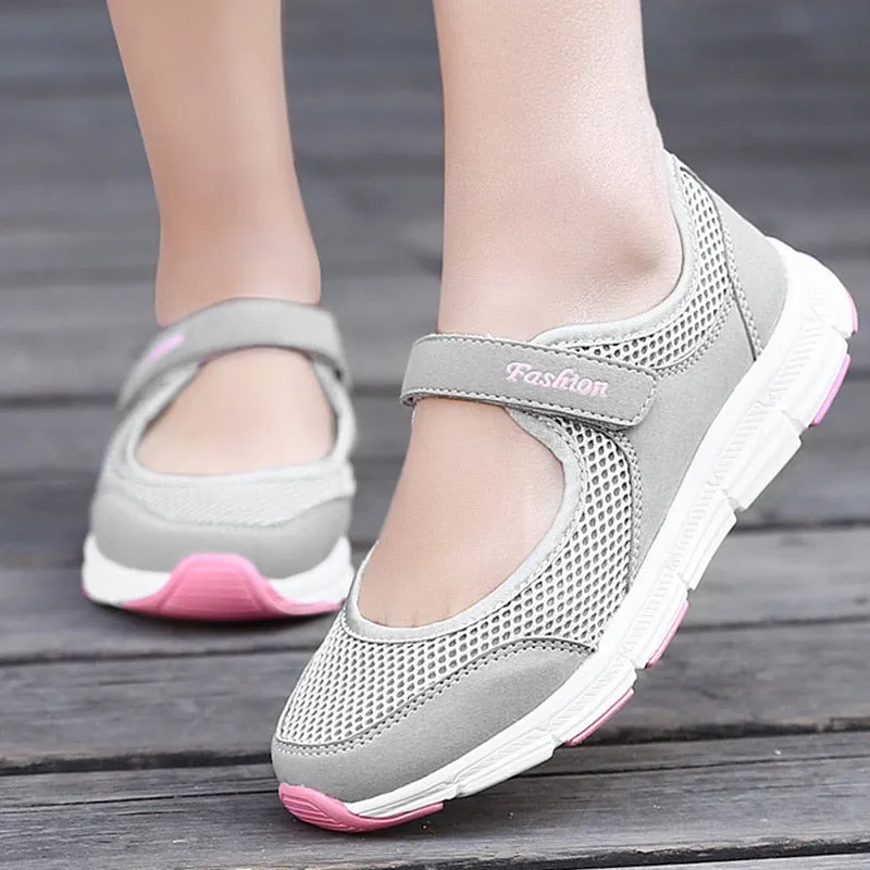 Purpdrank - Women Shoes Super Lightweight Flats Zapatos Mujer Casual Flat Shoes For Women Breathable Spring Summer Footwear Ladies Sneakers