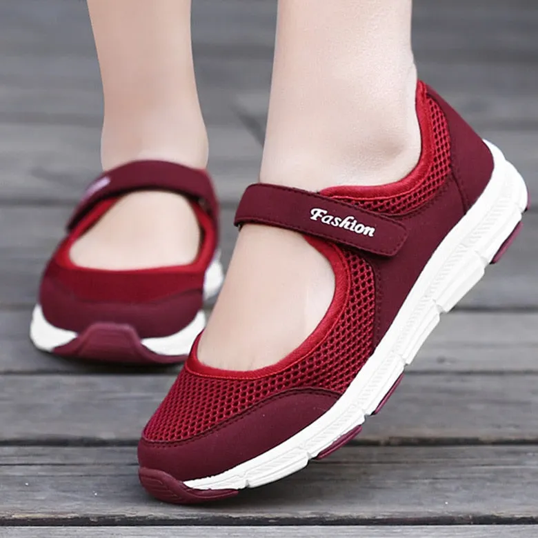 Purpdrank - Women Shoes Super Lightweight Flats Zapatos Mujer Casual Flat Shoes For Women Breathable Spring Summer Footwear Ladies Sneakers