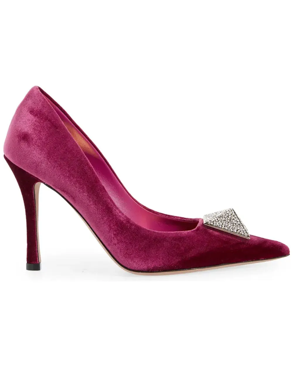 Single Stud Pump in Rose Violet