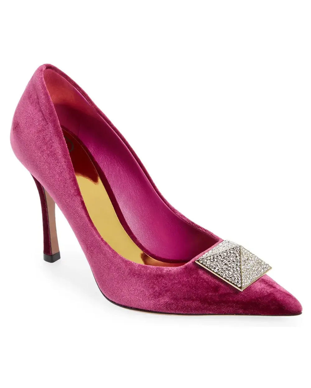 Single Stud Pump in Rose Violet