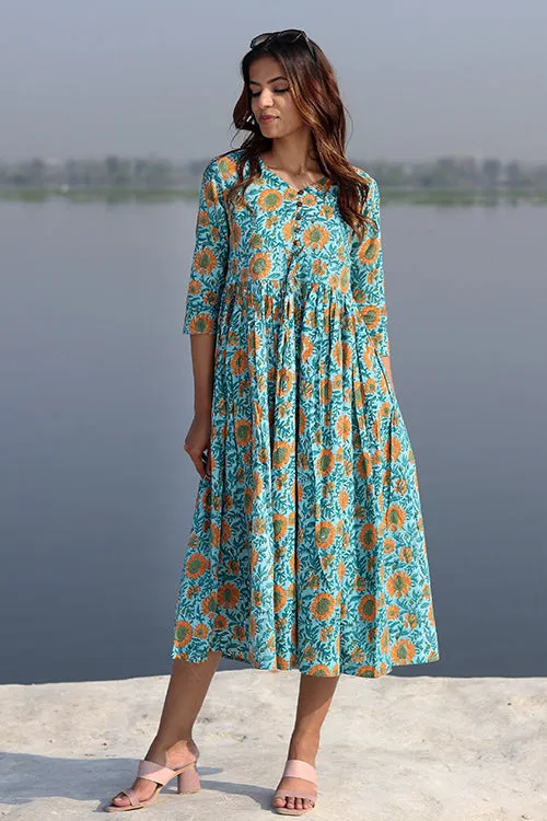 Sootisyahi 'Sky Garden ' Cotton Dress