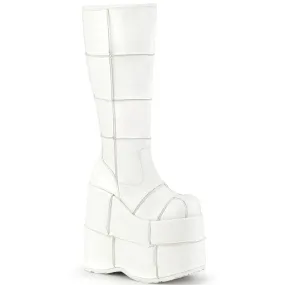 STACK-301 White Vegan Leather