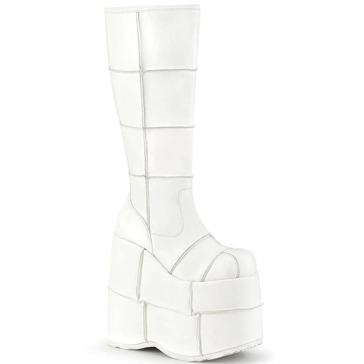 STACK-301 White Vegan Leather