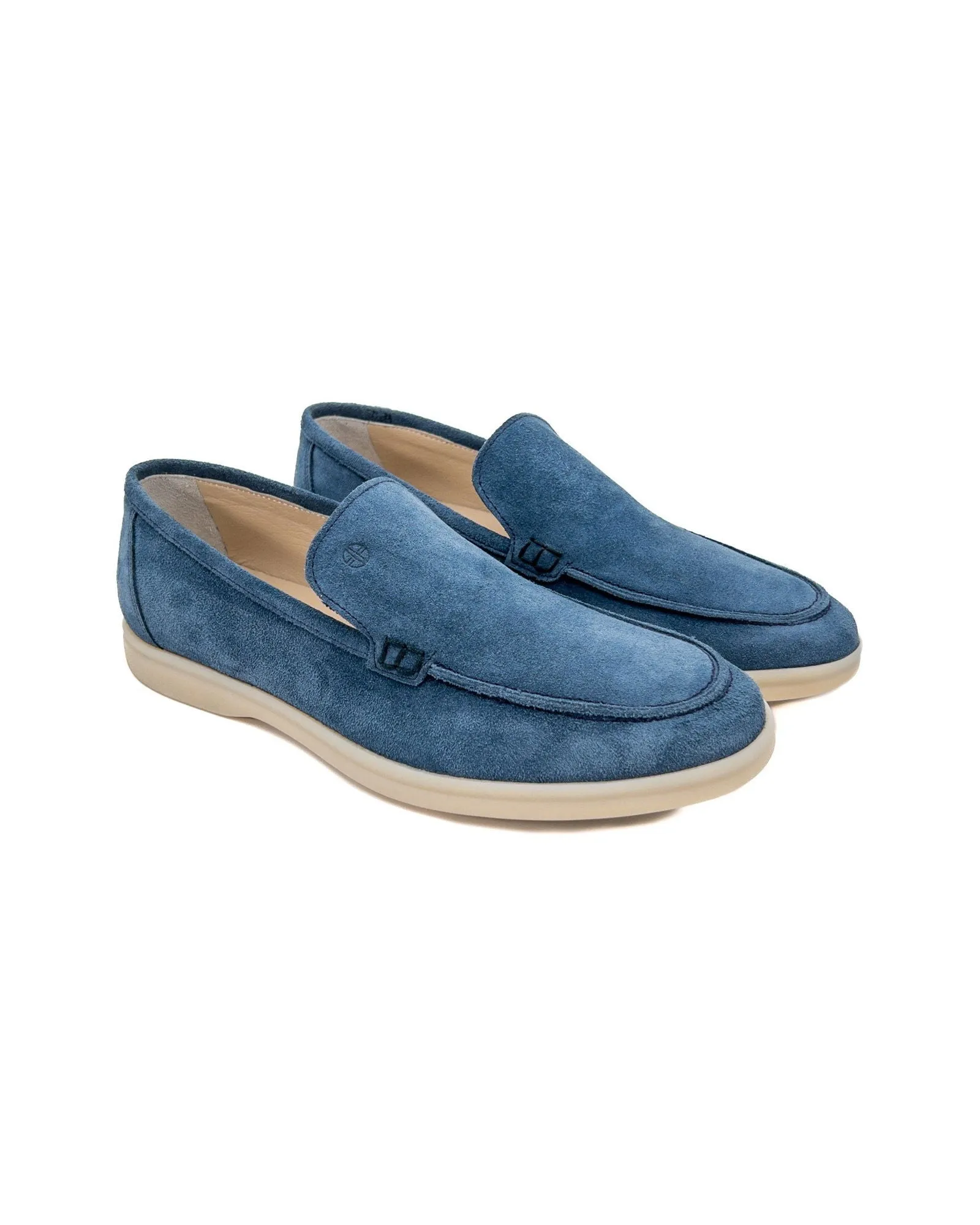 T-Allegro Light Blue Genuine Suede Men's Loafers