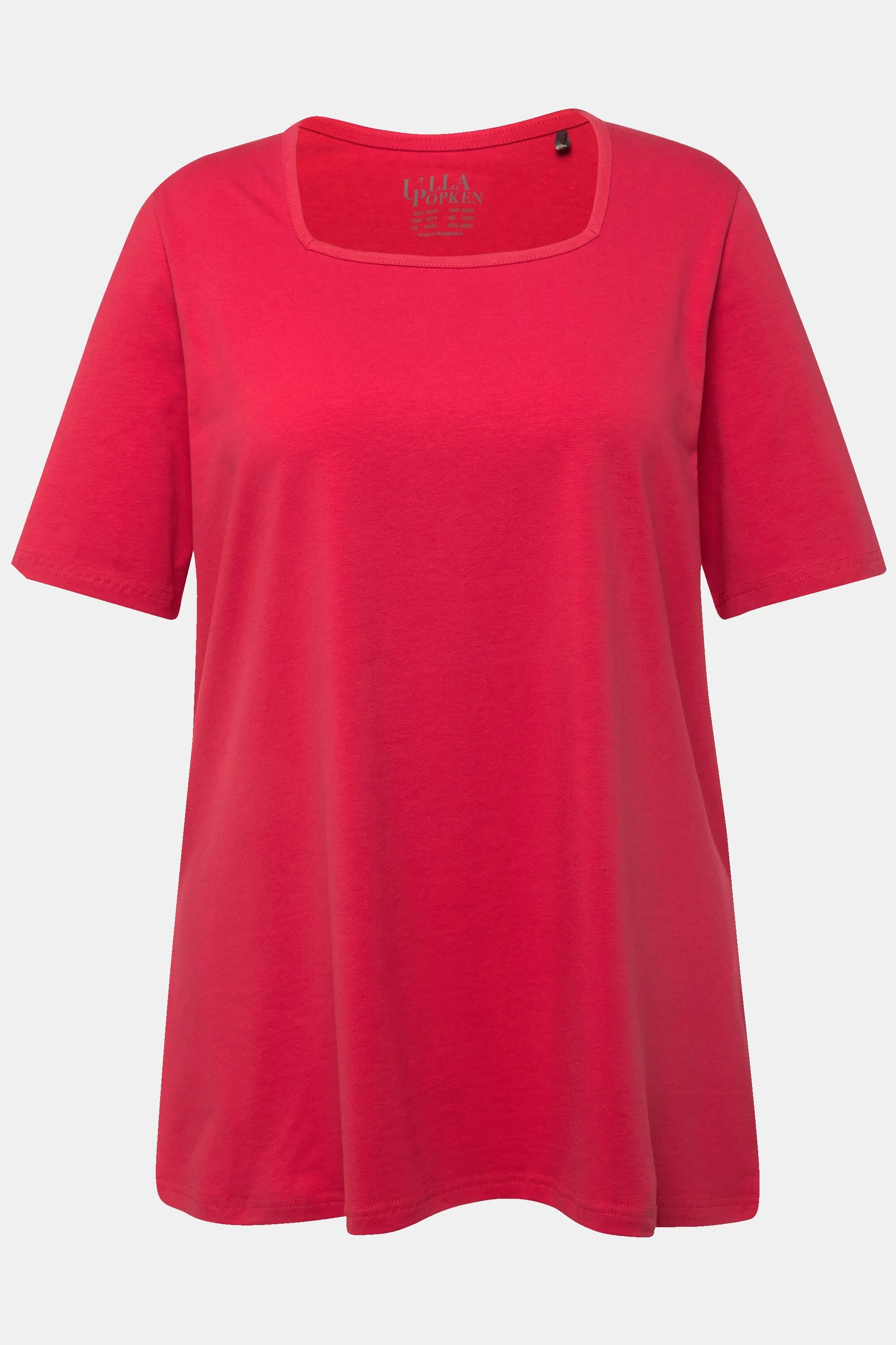 Ulla Popken Square T-Shirt in Red