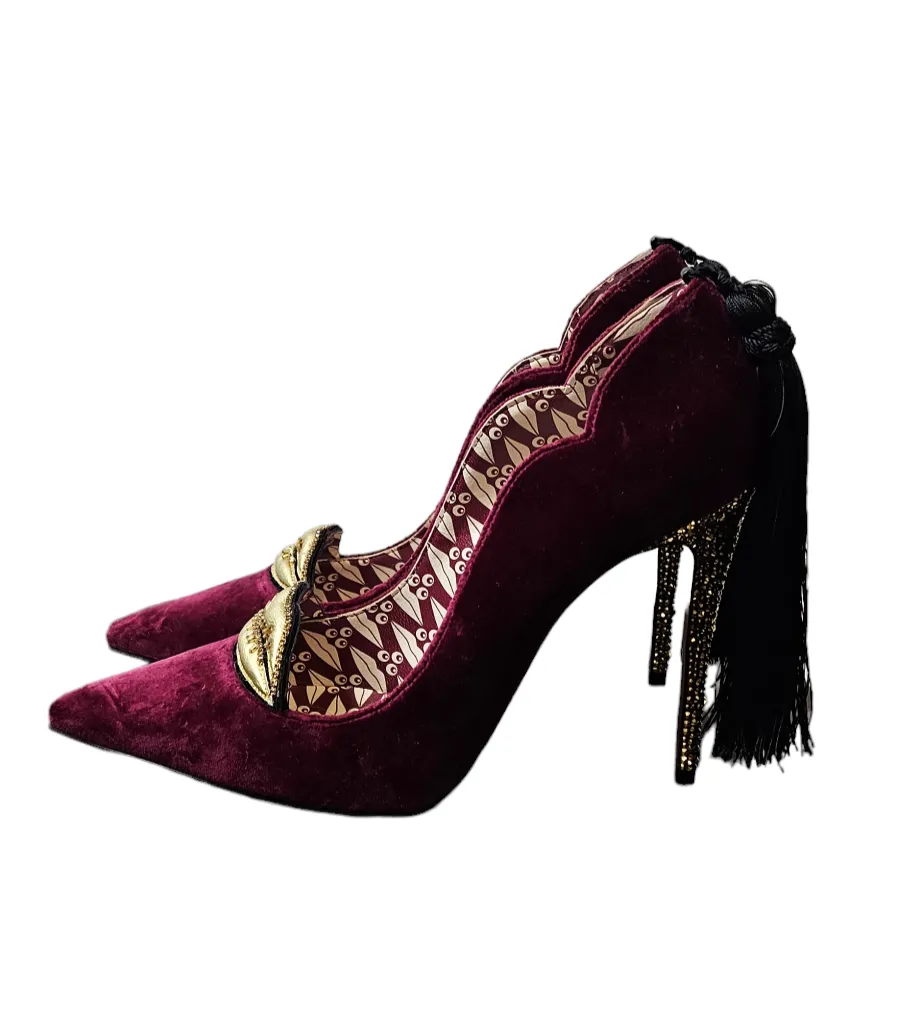 Velvet Maroon Christian Louboutin Pumps