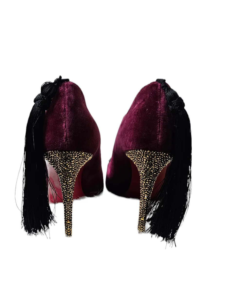 Velvet Maroon Christian Louboutin Pumps