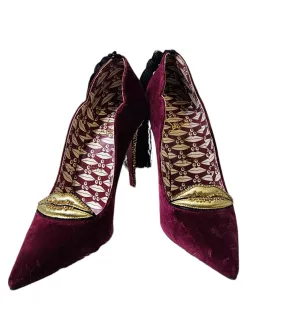 Velvet Maroon Christian Louboutin Pumps