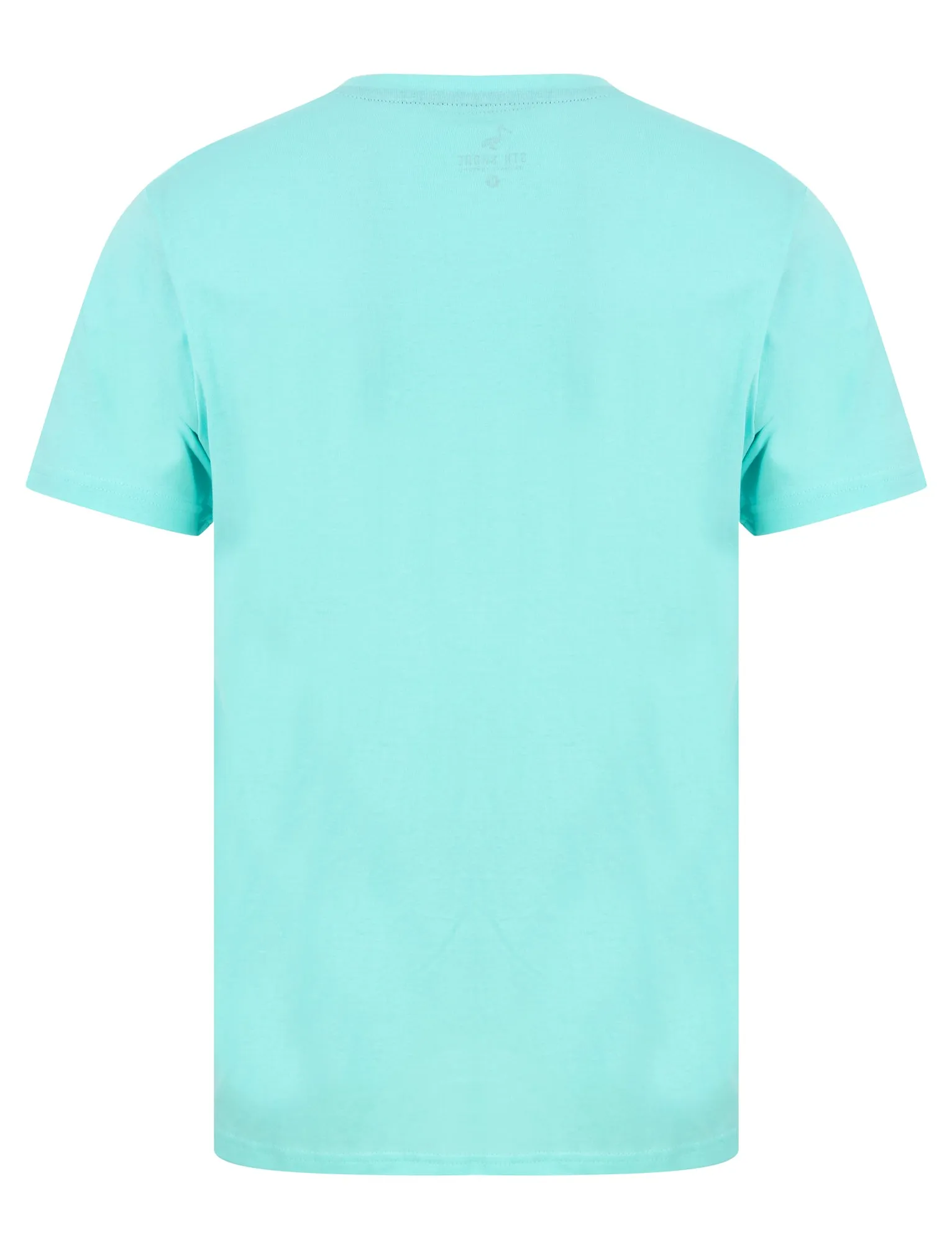 Wave Breakers Motif Cotton Jersey T-Shirt in Limpet Shell Blue - South Shore