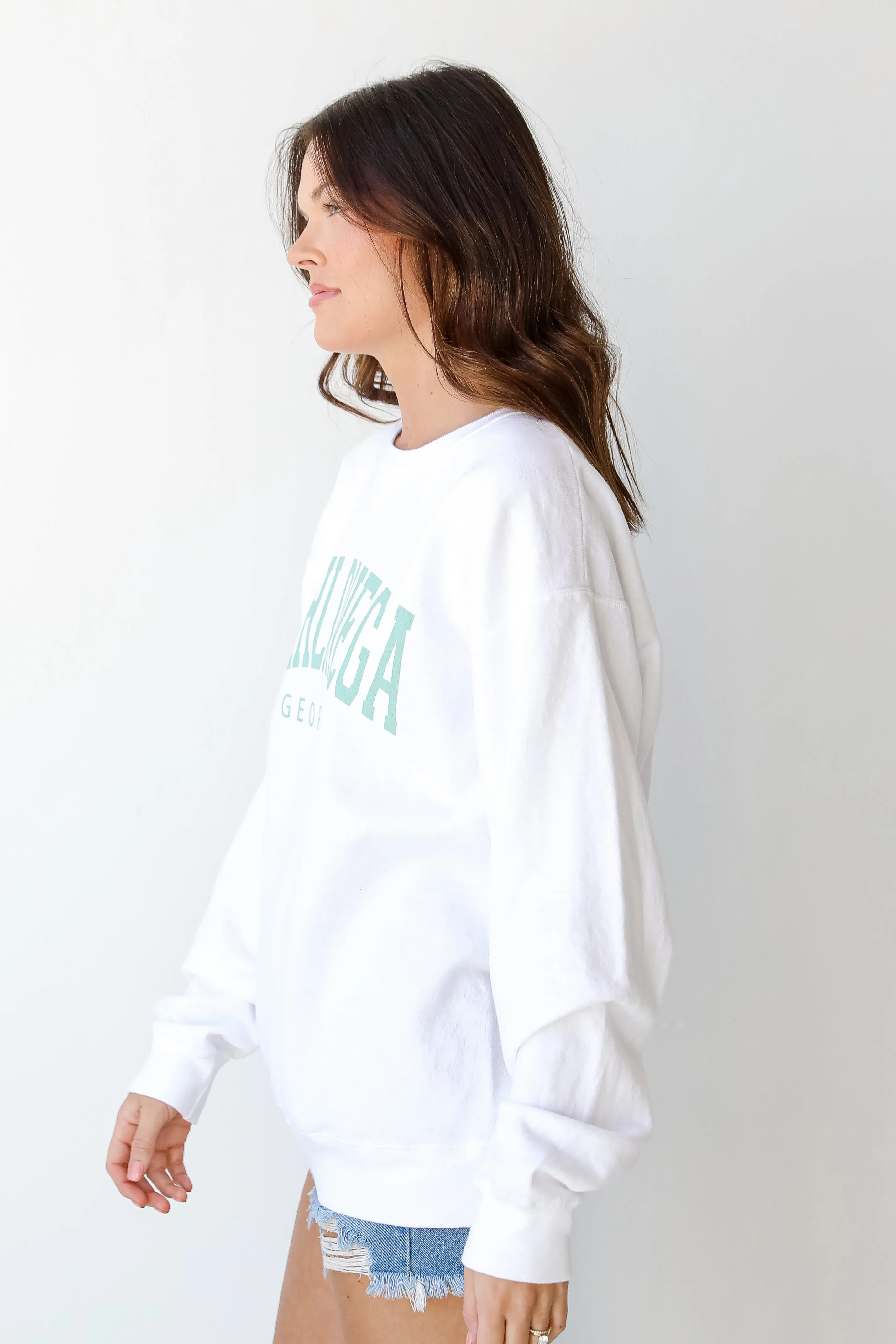 White Dahlonega Georgia Sweatshirt