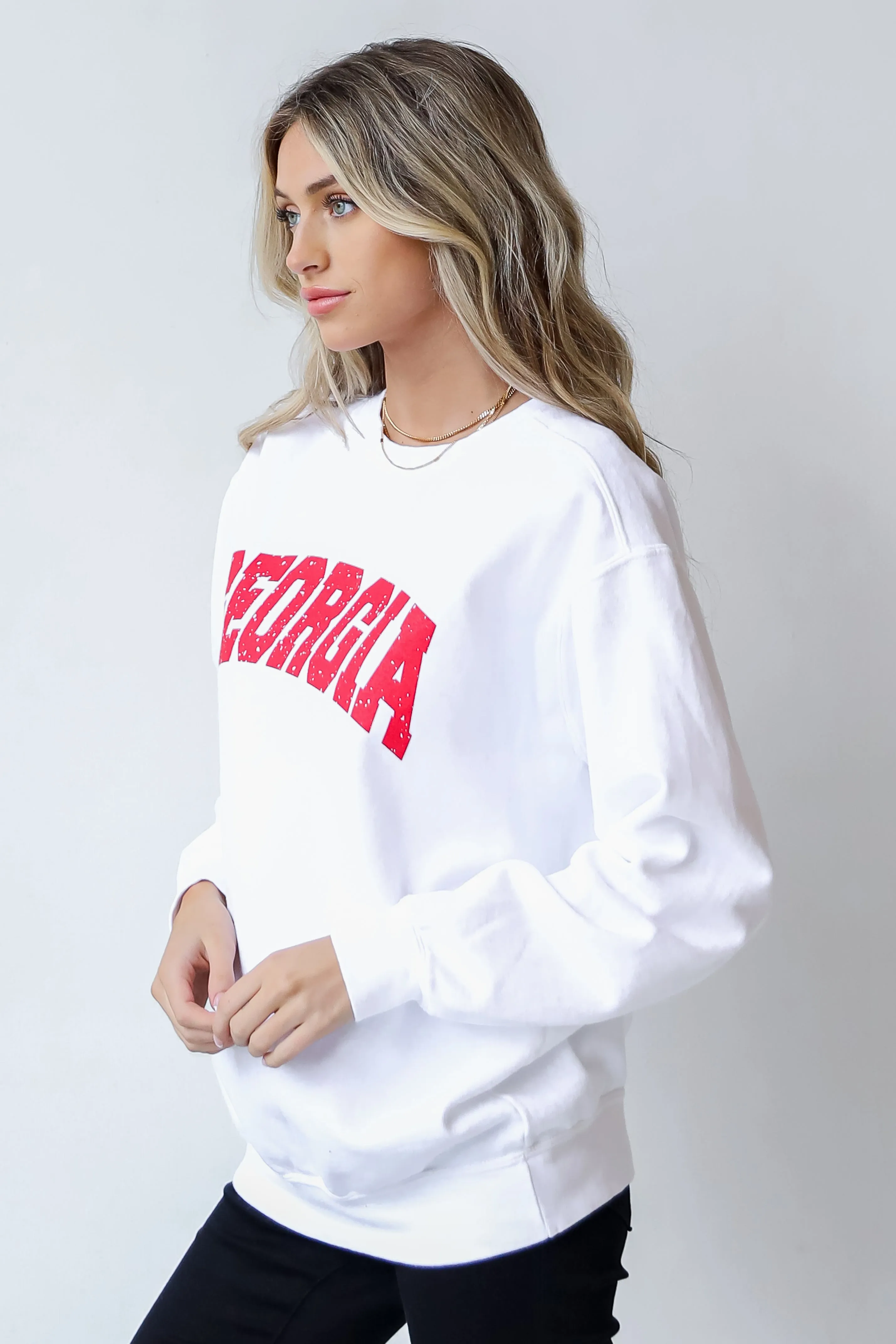 White Georgia Sweatshirt